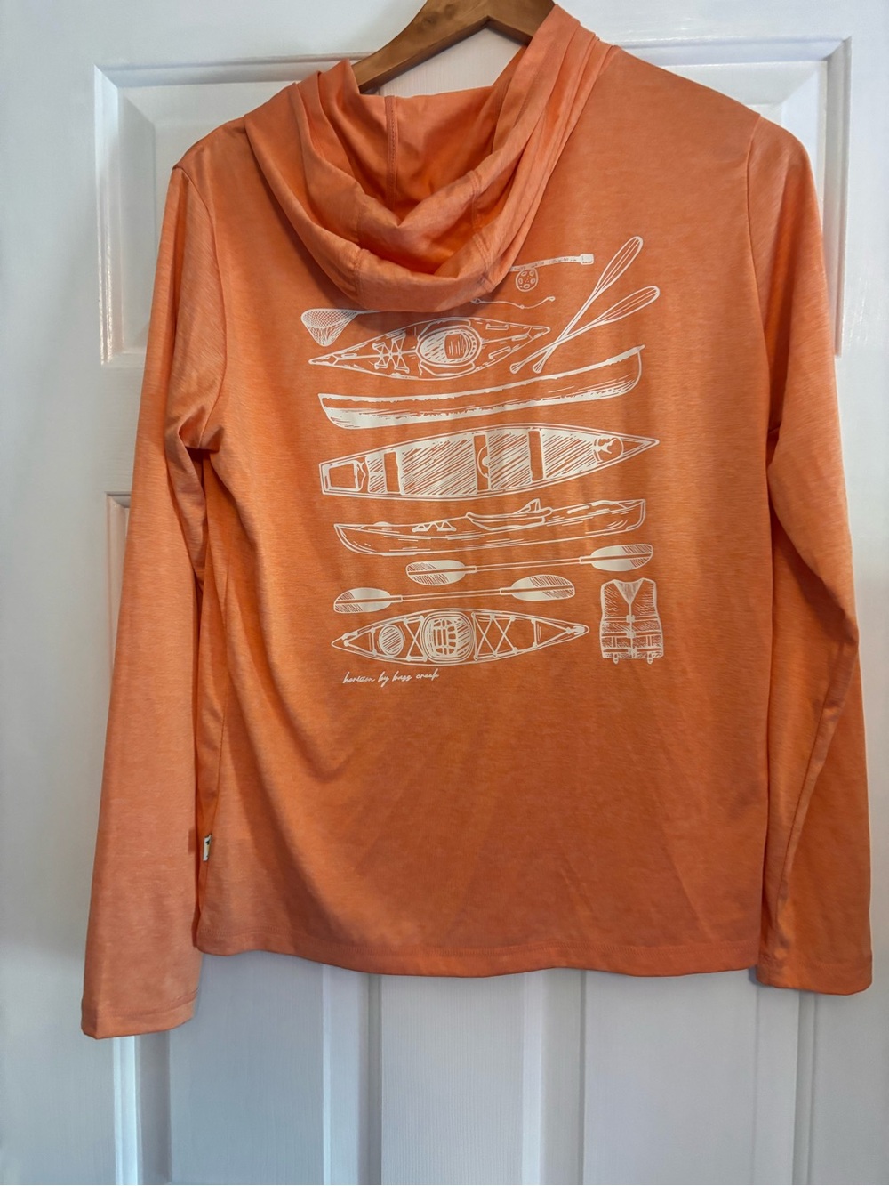 Horizon by Bass Creek Outfitters Peach Kayak Outdoor Hoodie M